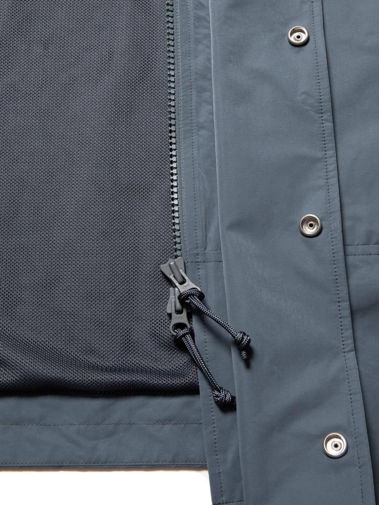 Oversized Shell Jacket - Smoke Blue -