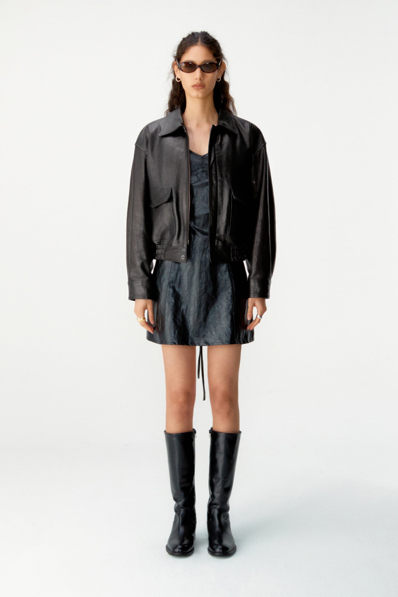 ☆【COOR】VEGETABLE LEATHER A-2 JACKET | もごつ