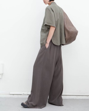 1990-00s eskandar for Neiman Marcus - extra wide-leg silk easy trousers