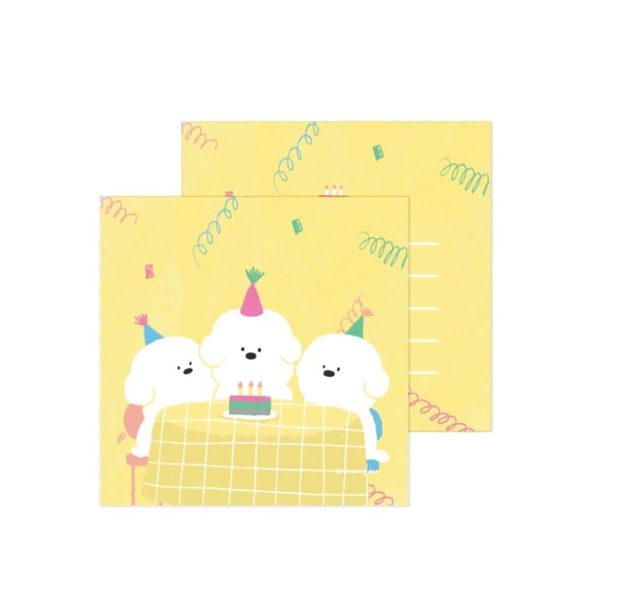 即納【d.d】BirthdayParty Message Card