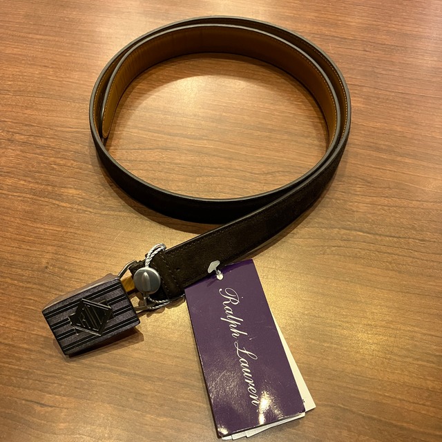 RALPH LAUREN PURPLE LABEL SUEDE LEATHER  BELT