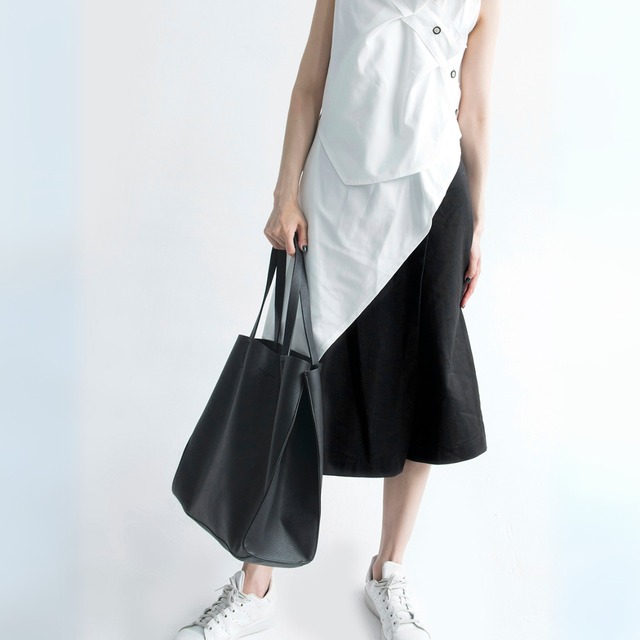 Structured fold tote bag C1138