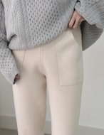 【訳あり②】Simple Knit Jogger Pants_Ivoryのみ
