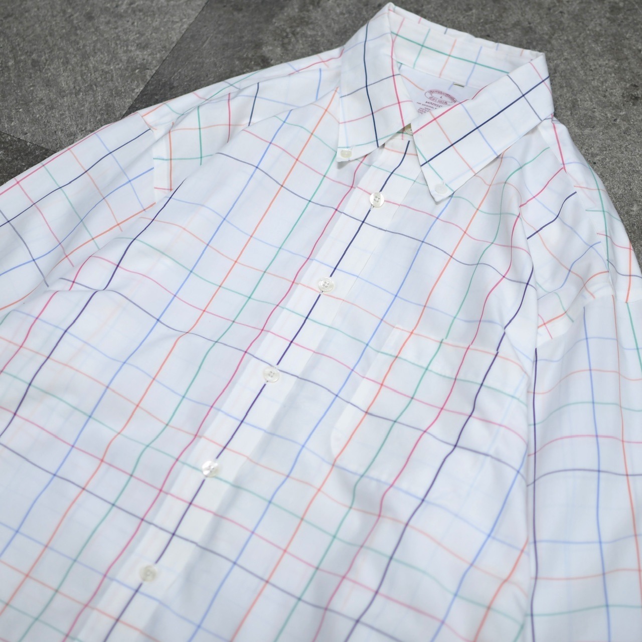 Brooks Brothers Madison multi color check BDshirt