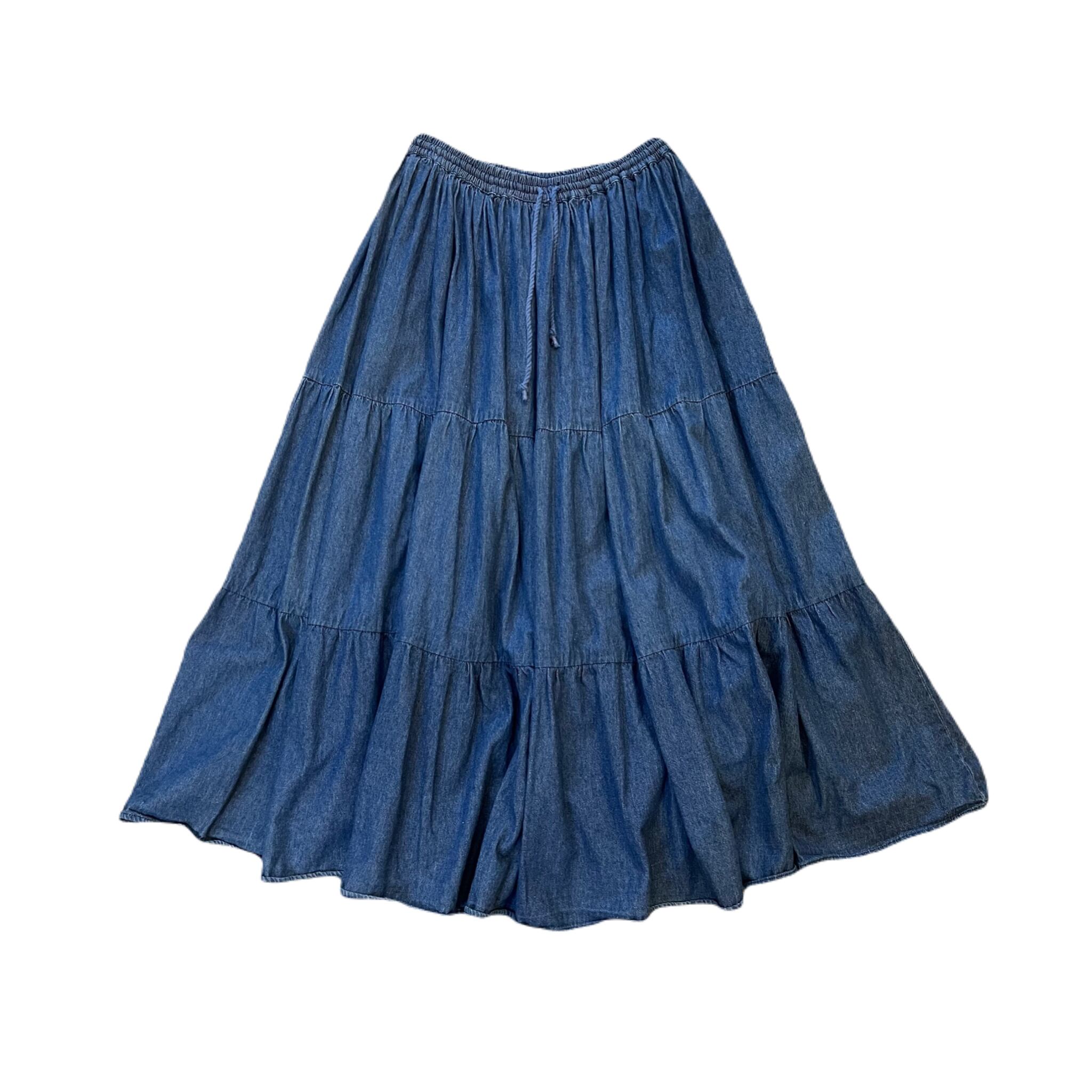 Denim Long Skirt ¥6,400+tax