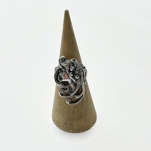 Vintage Art Nouveau Style Sterling Women Ring