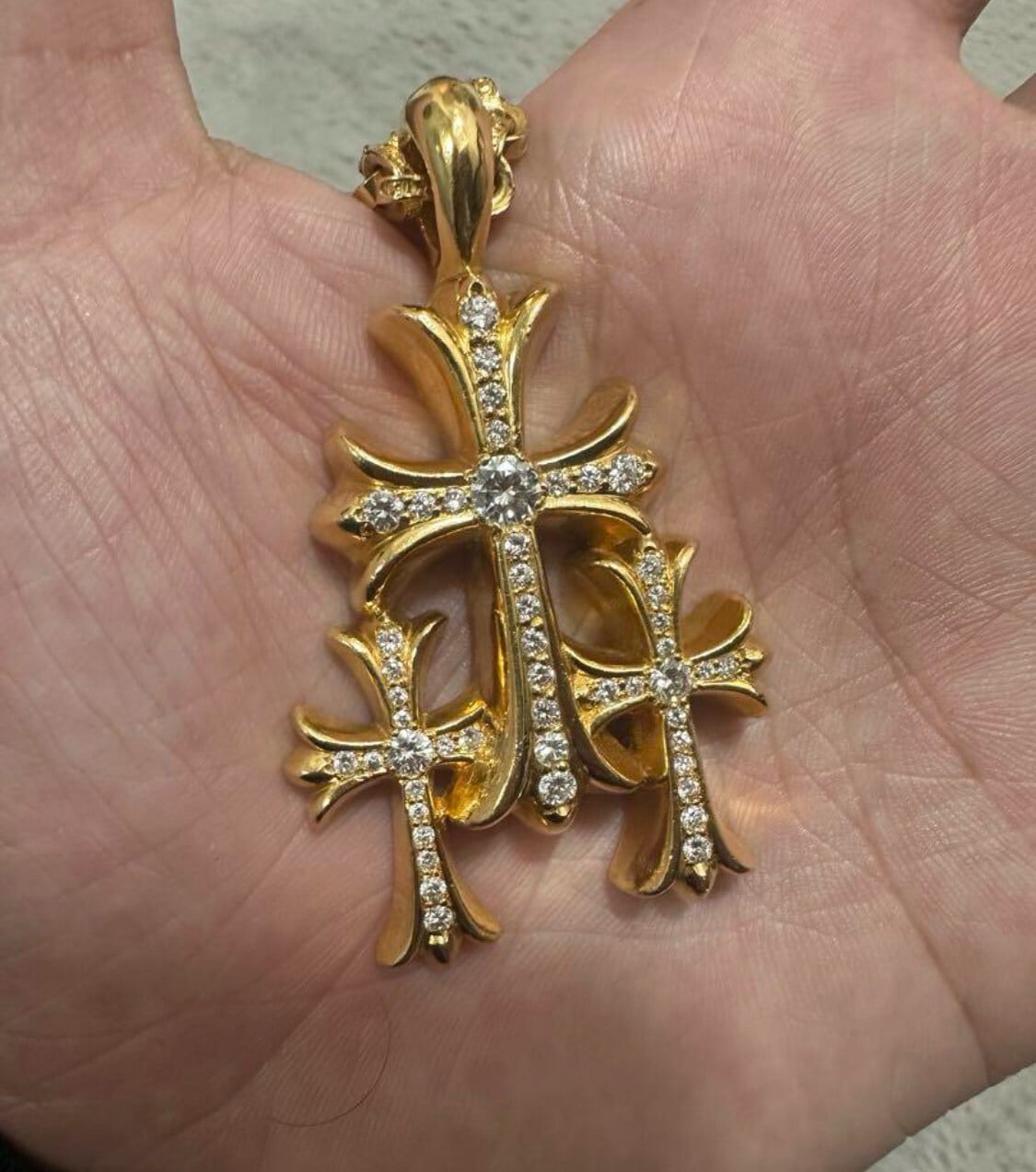 CHROME HEARTS クロムハーツ 22k トリプルクロス ペーパー