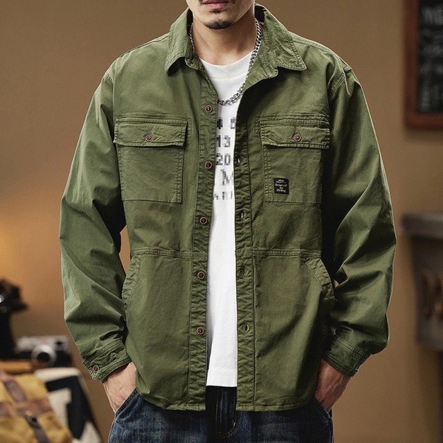 Multi pocket vintage jacket ( 3color )