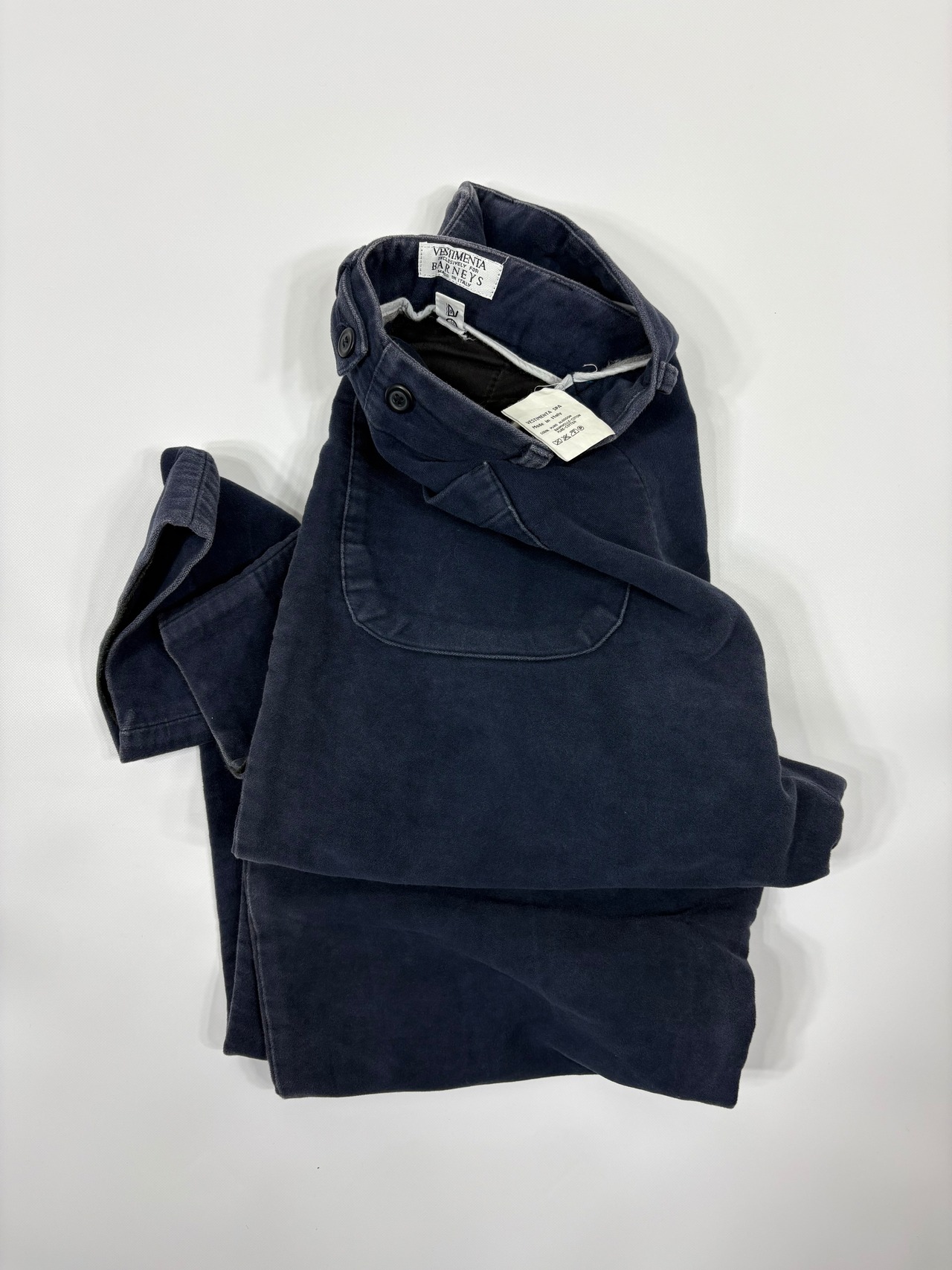 VESTIMENTA SPA Barneys New York Italy Made Mole Skin Trousers