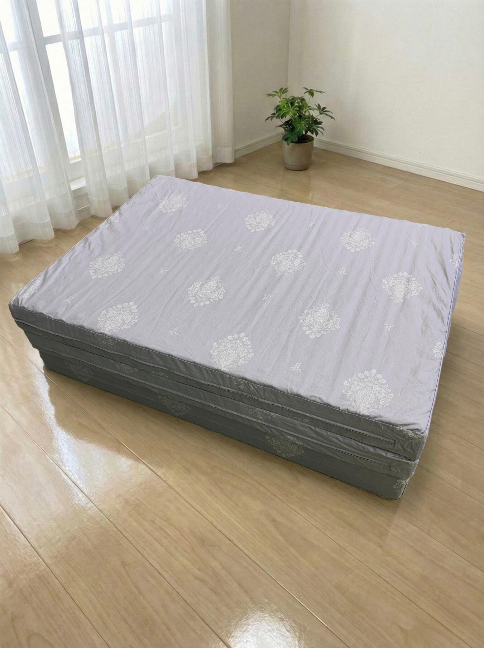 すや寝敷ふとん　バーゼ【三つ折り】【ダブル】