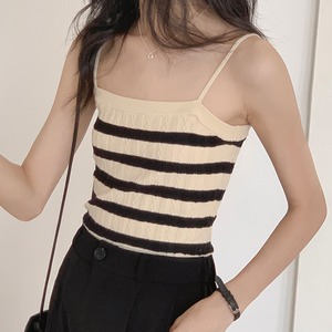 ストライプニットキャミソール K0272