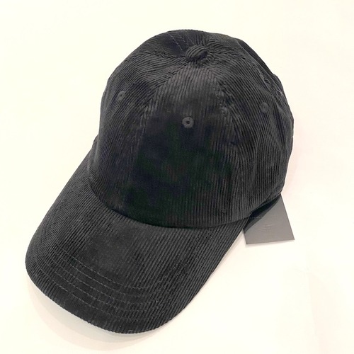 Corduroy 6 Panel Cap　Black