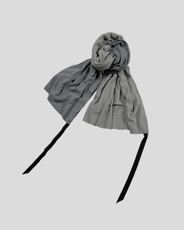 ASKYY / DUO CONNECT STOLE PONCHO / GRY