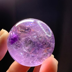 超透明✩アメトリンスフィア✩クラック水晶台座付き