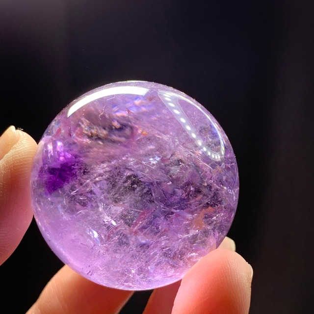 超透明✩アメトリンスフィア✩クラック水晶台座付き