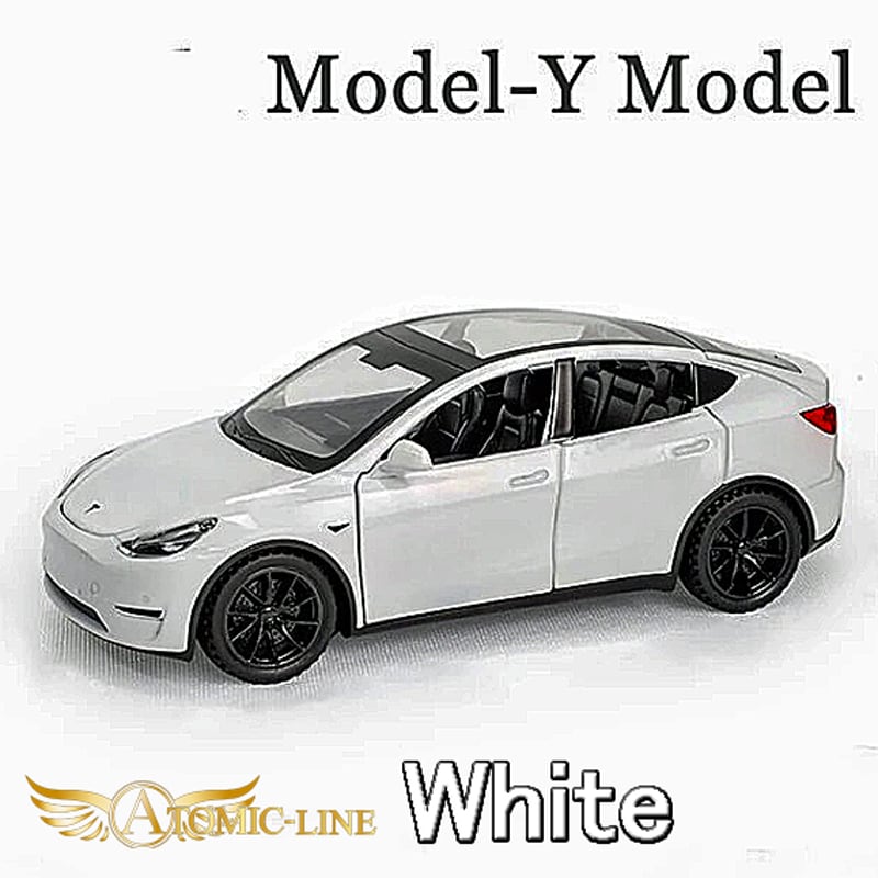 テスラ MODEL Y 1/32 ミニカー 全3色 ライト点灯 エンジンサウンド