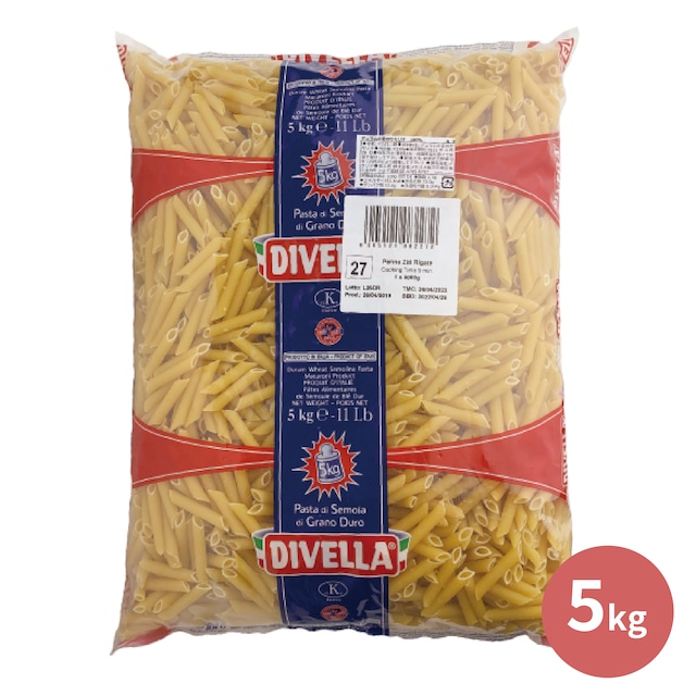 ディヴェッラ ペンネ・ズィーティ・リガーテ 5kg #27