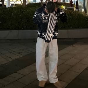ウィンタージャガードジップニット　1299