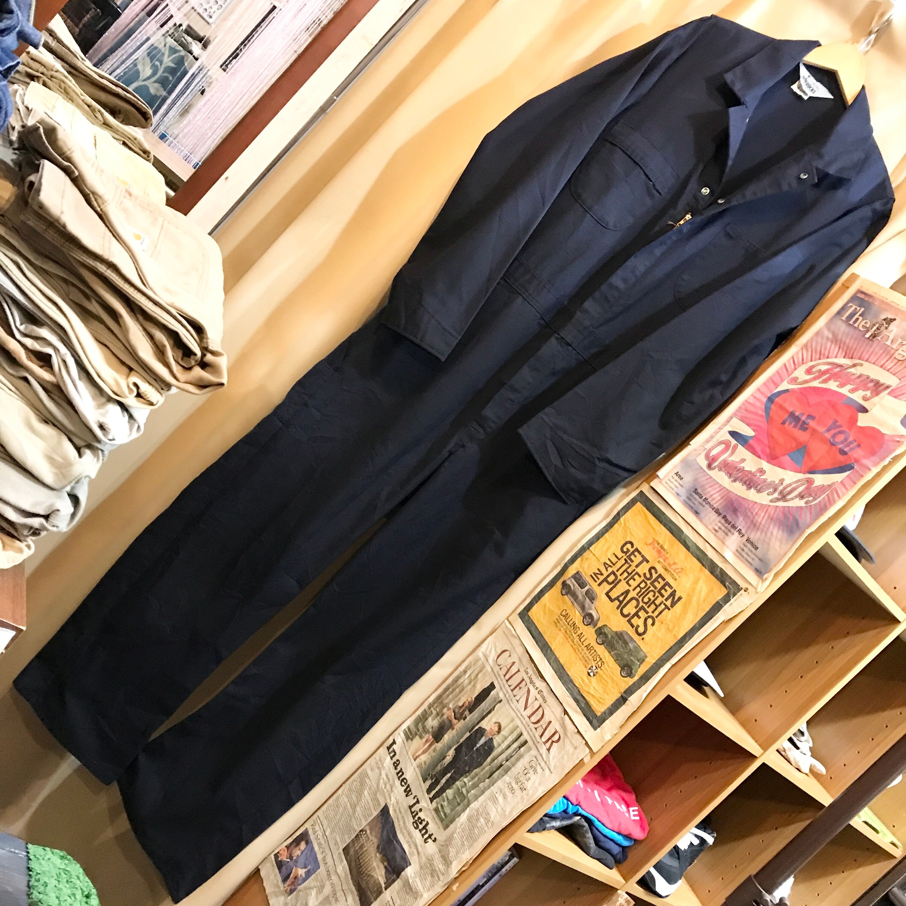【希少】【古着】RöEBUCKS ローバックス ネイビー つなぎ オールインワン ROEBUCKS ローバックス つなぎ 3XL 古着 (1858) | 温古着新