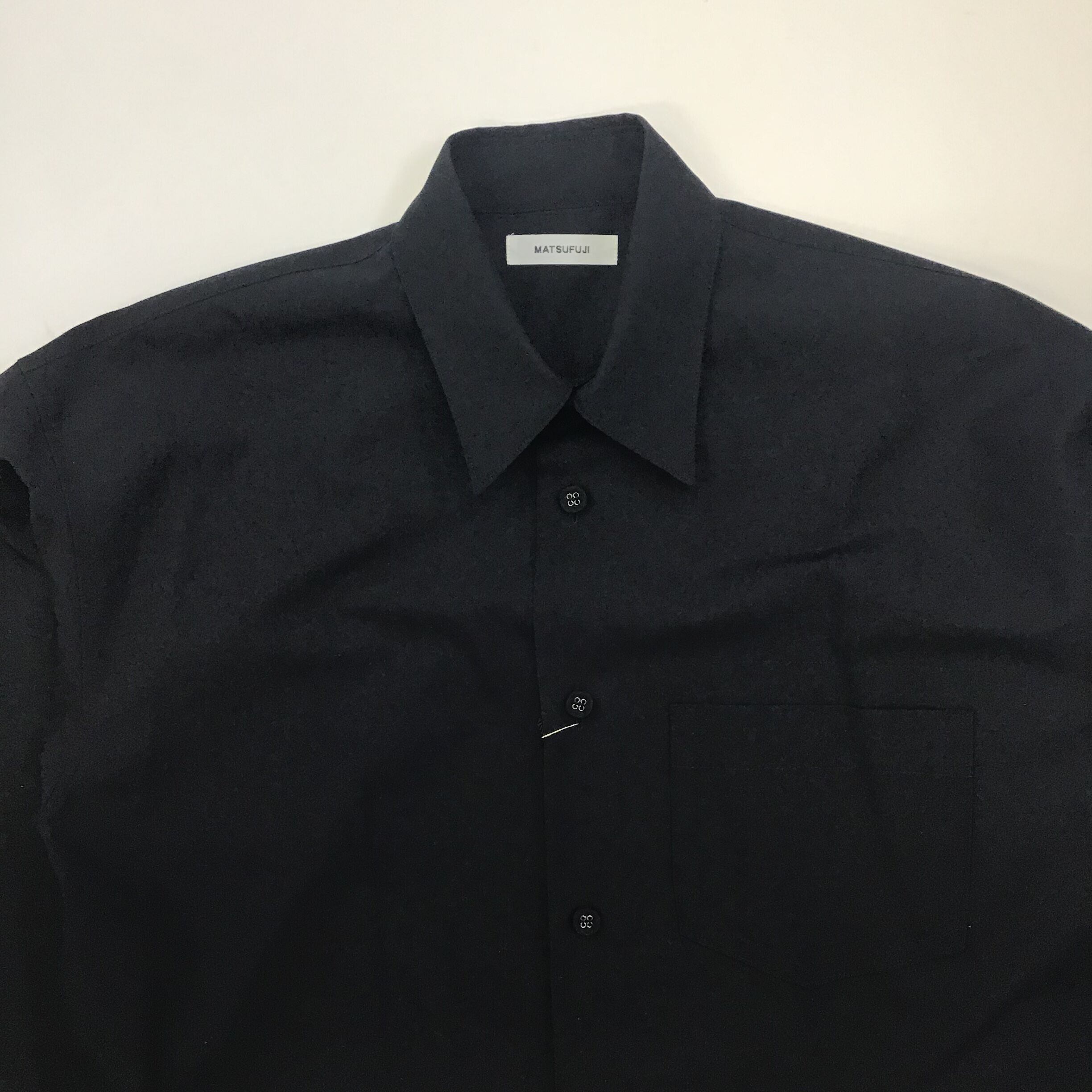 MATSUFUJI | Wool Utility Shirt | BLACK | HOWDAY