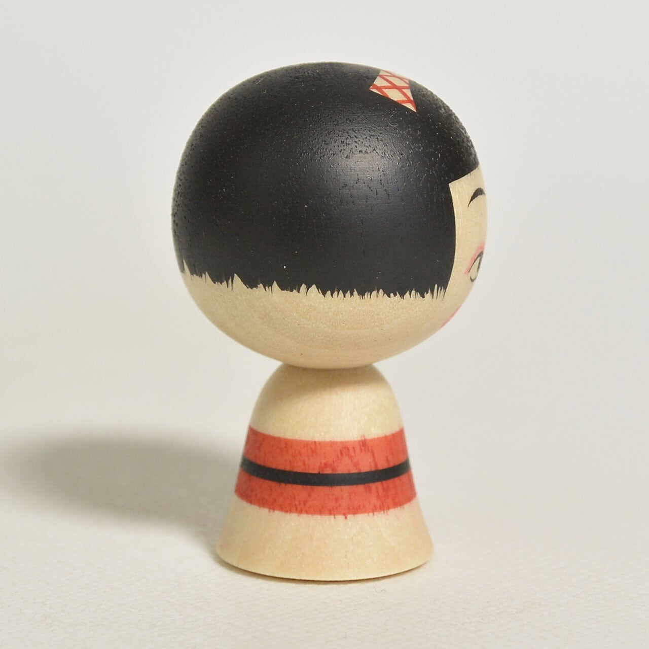【ミニこけし】鈴木明 小寸こけし（ミニこけし） 約1寸 約3.5cm 鈴木明 工人（作並系）#2555