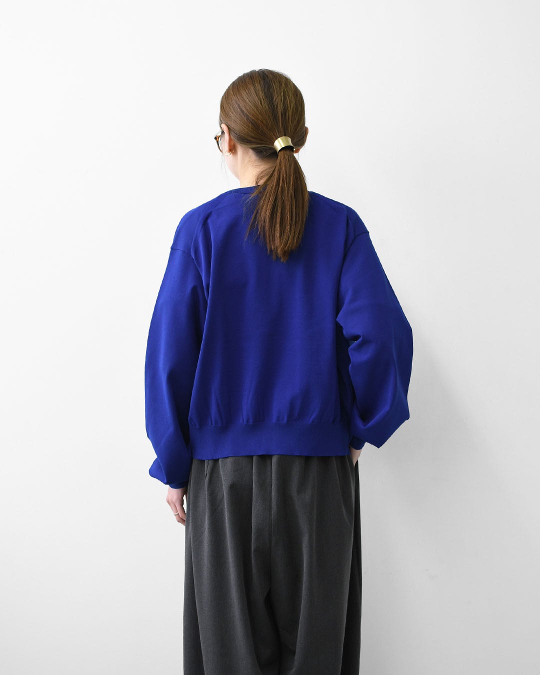 DANTON [ダントン] W Jersey Knit Crew Neck Cardigan [DT-D0137YSD