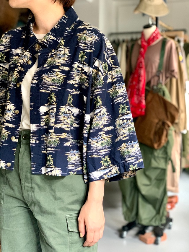 90’s old “s/s Hawaiian shirts” 100% cotton