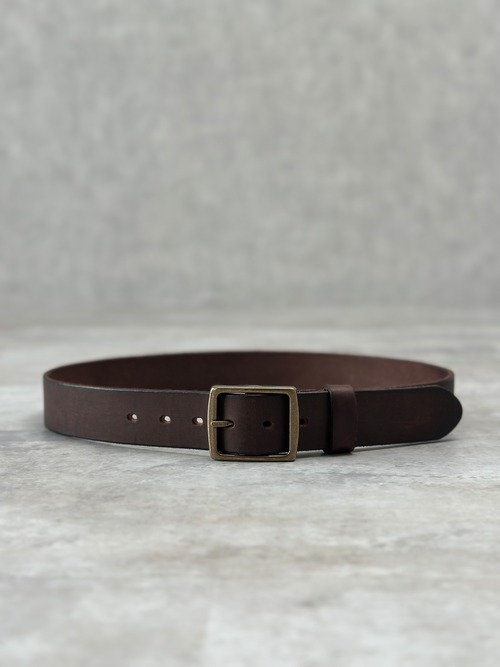 Vintage Brass Leather Belt