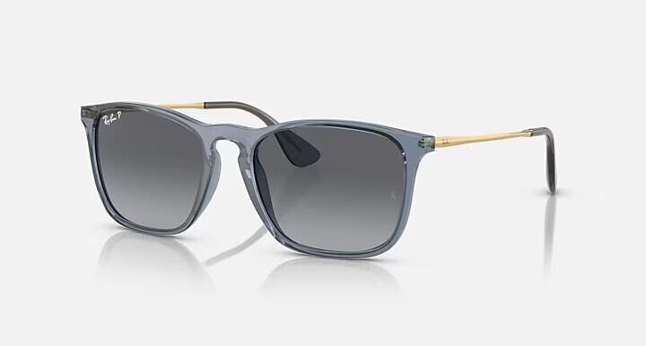 【Ray-Ban】スクエアセルフレーム ライトブルー 偏光