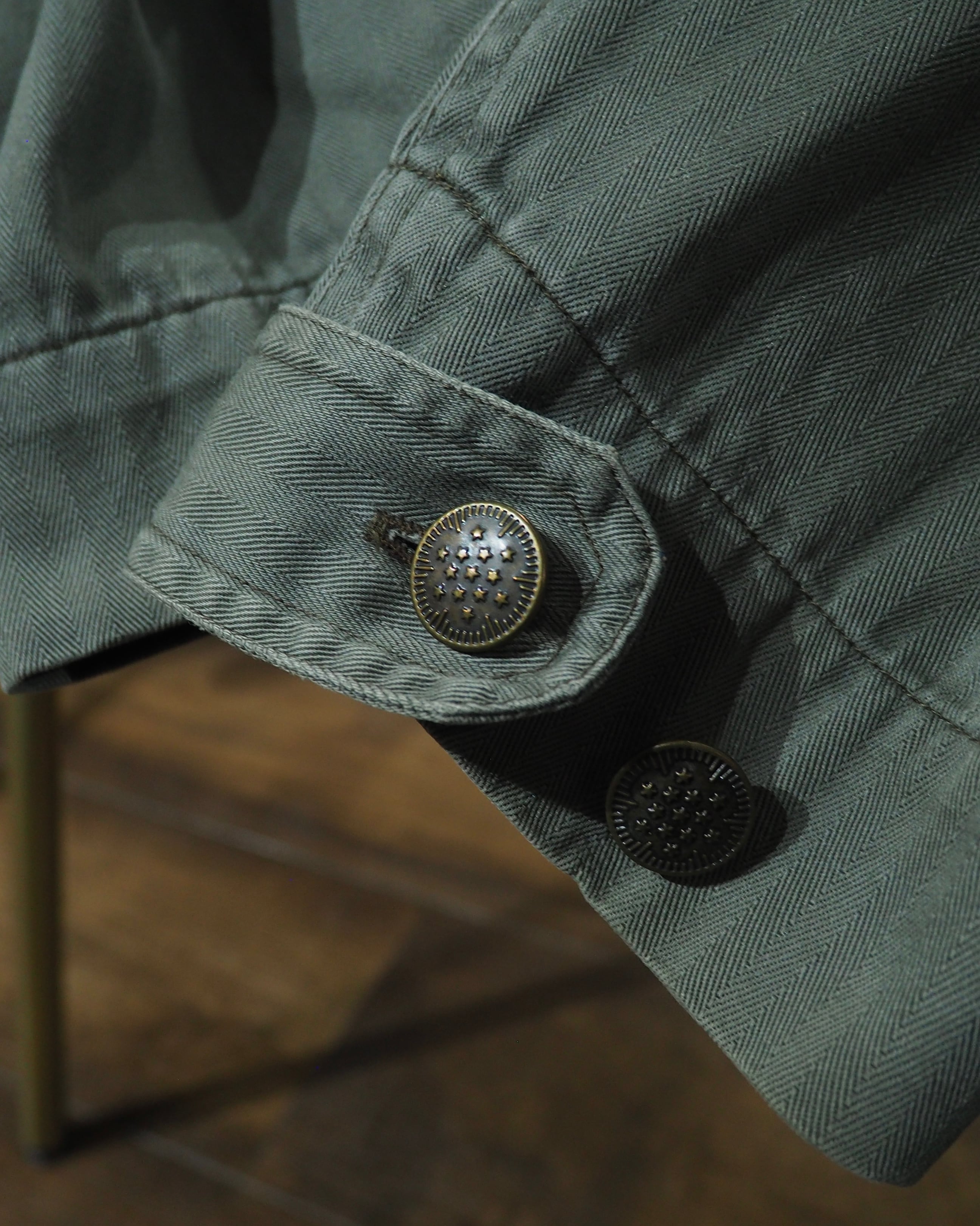 1990s ” 星条旗 ” Stars and Stripes Custom Vintage Loose Military Shirt Jacket