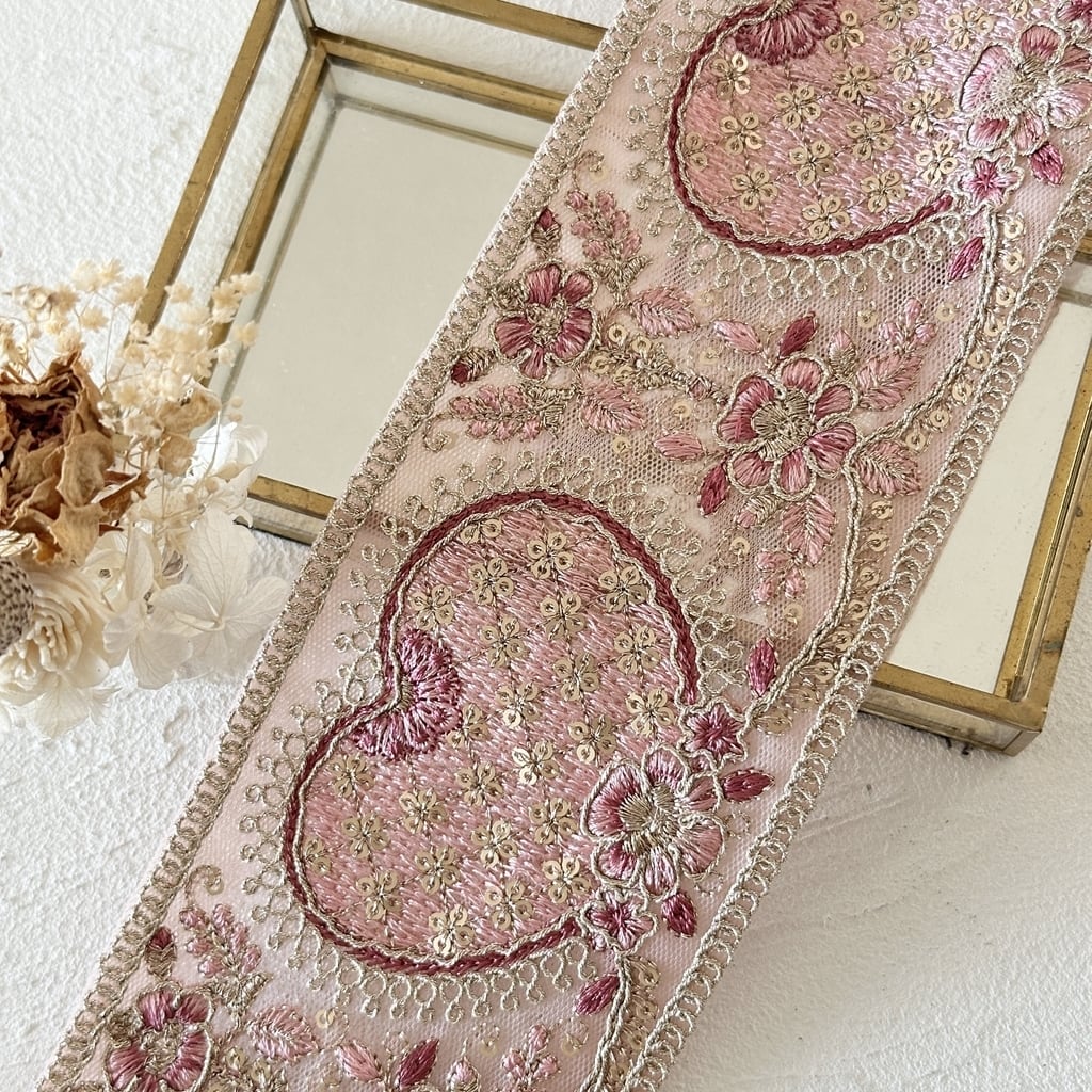 太幅りぼん 太幅（7㎝～10cm未満） | インド刺繍リボン専門店Rino Ribbon