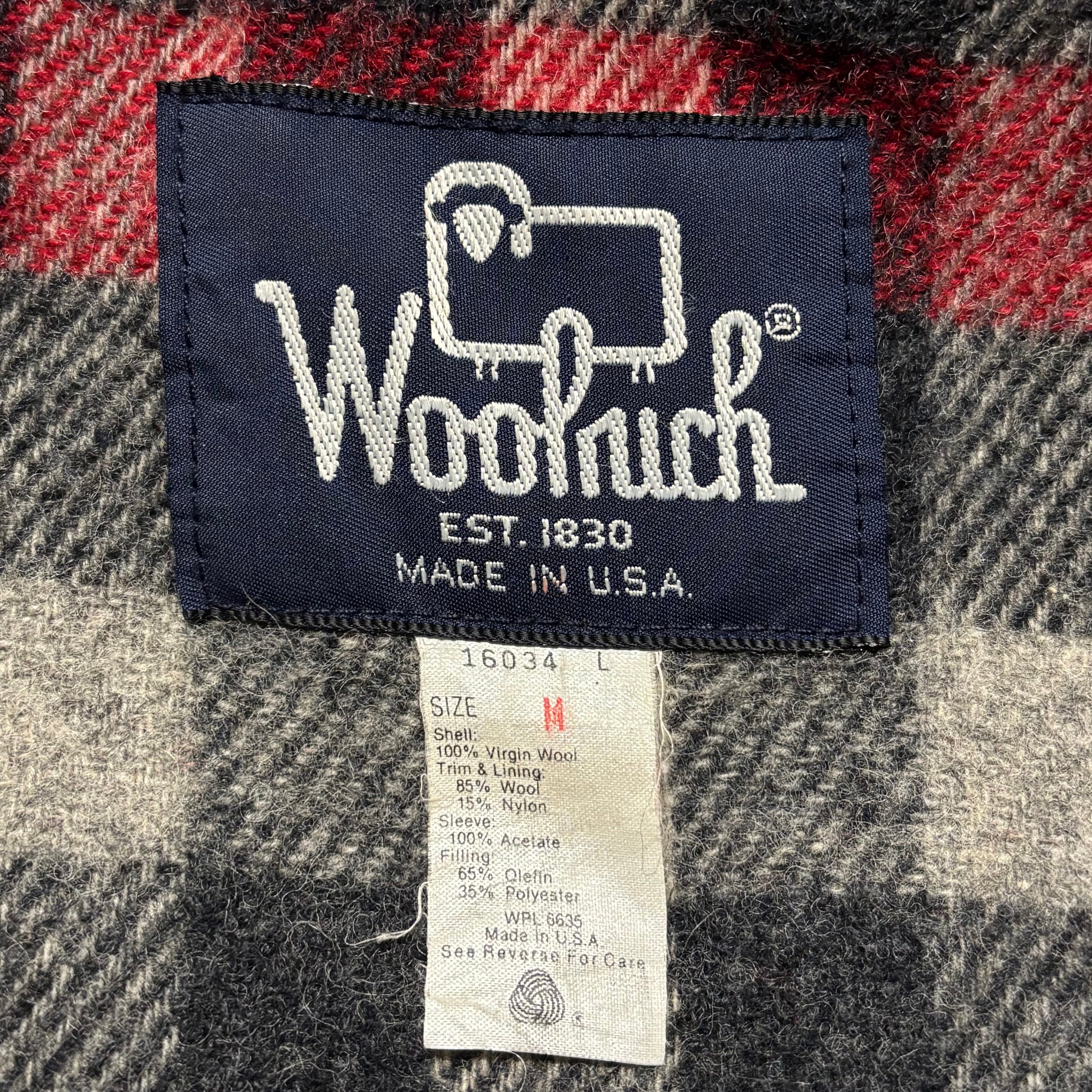 80s USA製 Woolrich Wool Jacket size M | DESERTSNOW