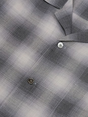 Ombre Check Open Collar Shirts
