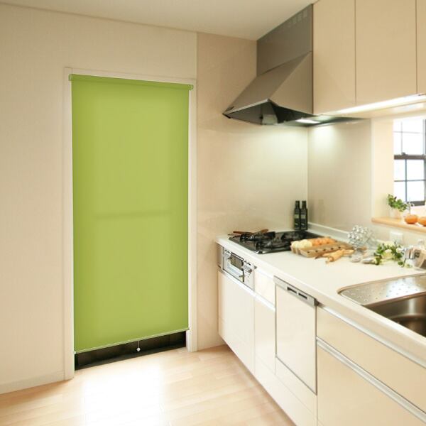 壁空け不要！つっぱりロールスクリーン幅90cm（採光タイプ）