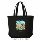 WALK TOGETHER Canvas zip tote　[G0014]