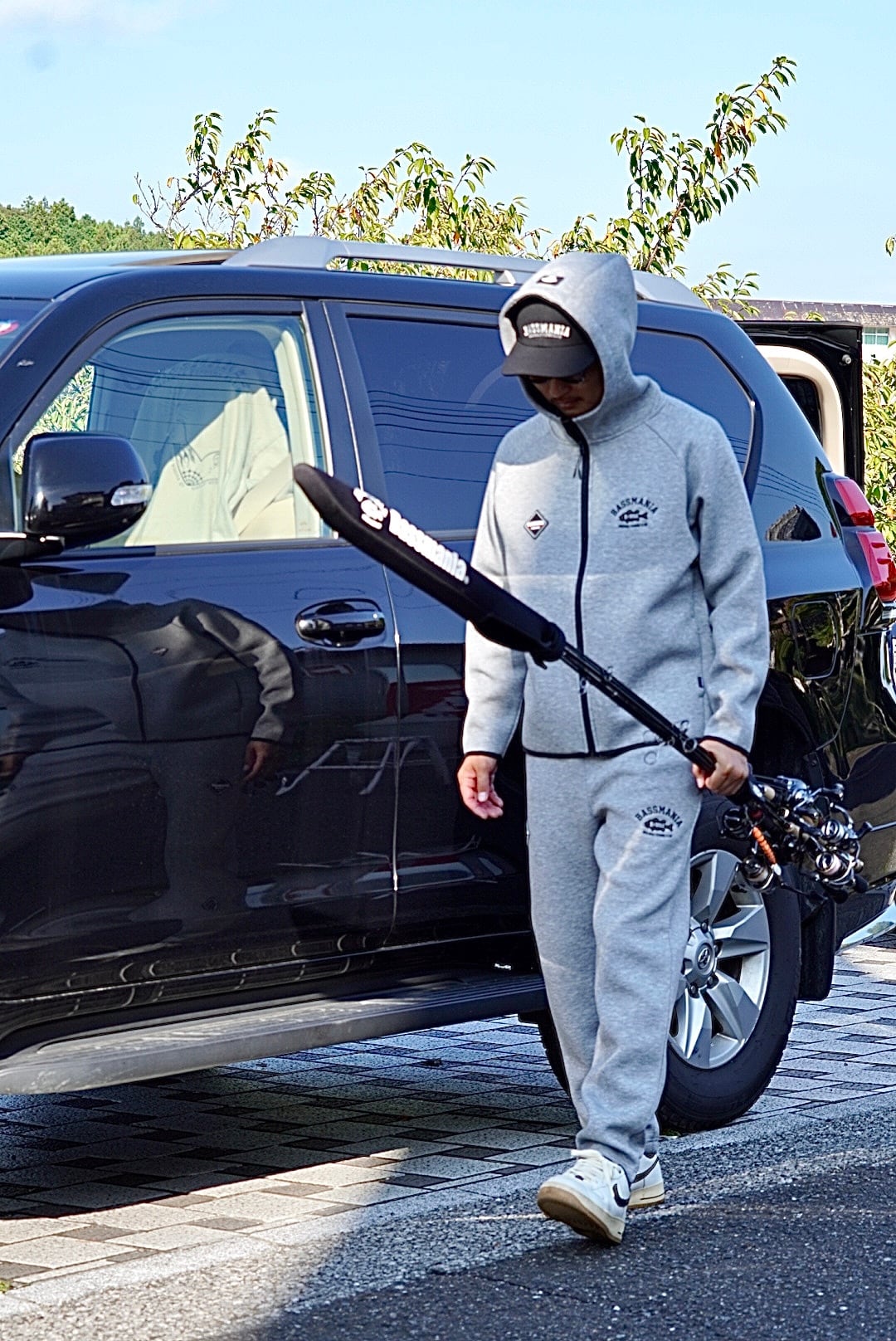 アーチロゴ刺繍ダンボールニットパンツ［GRY］ | bassmania.jp