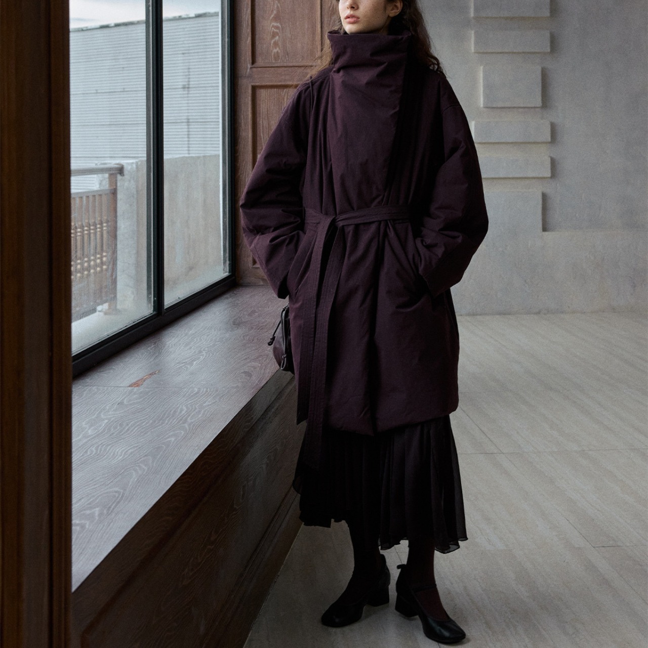 Soft Drape Long Coat T3860