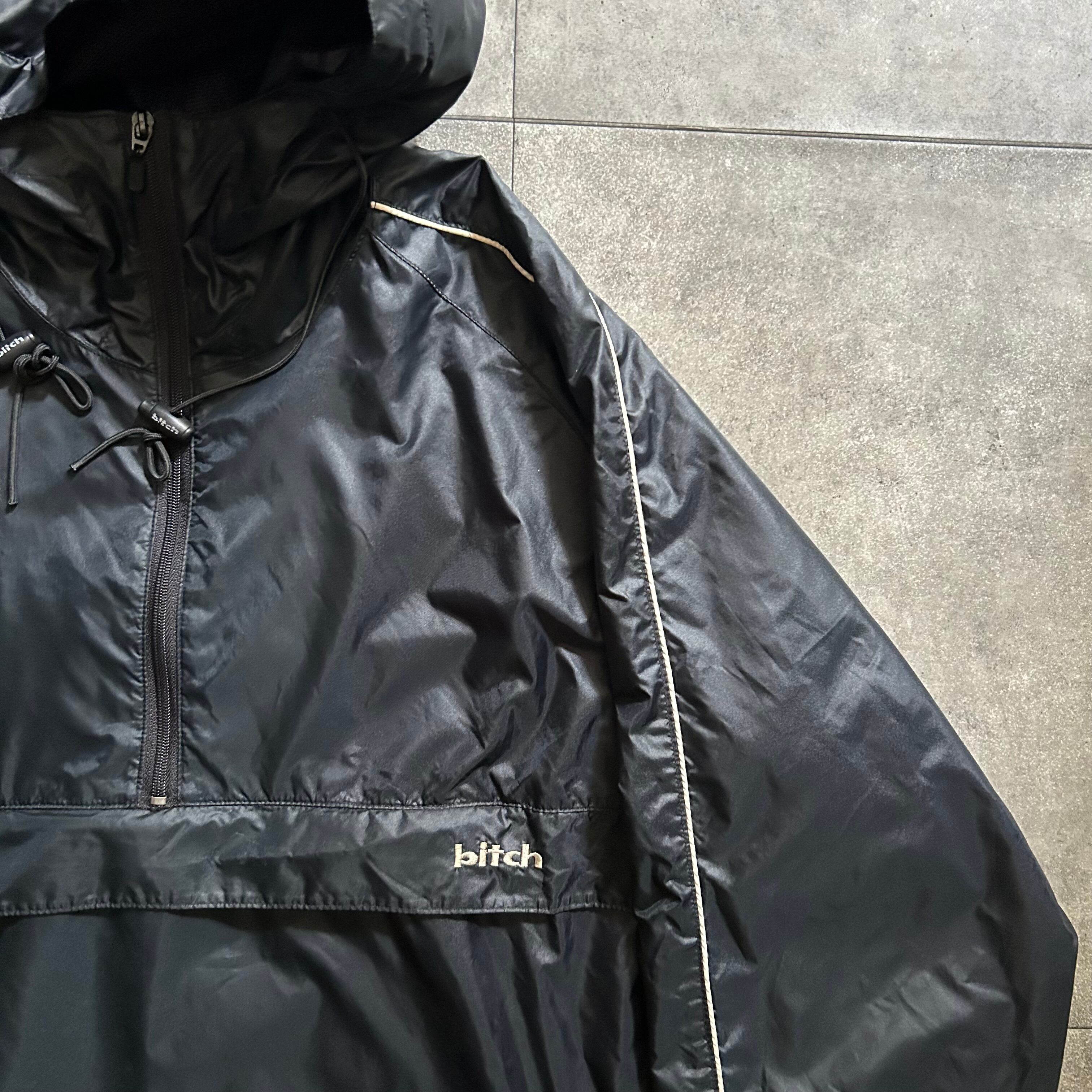 希少90s bitch skateboards アノラック/マウンテンパーカー黒 【公式通販】