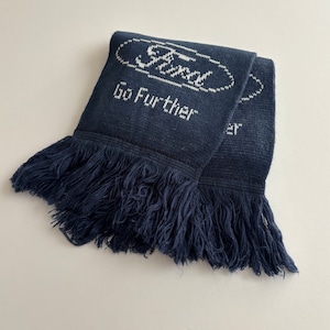 -USED- DALLAS COWBOYS FORD PROMOTIONAL SCARF -NAVY-  [ONE SIZE]