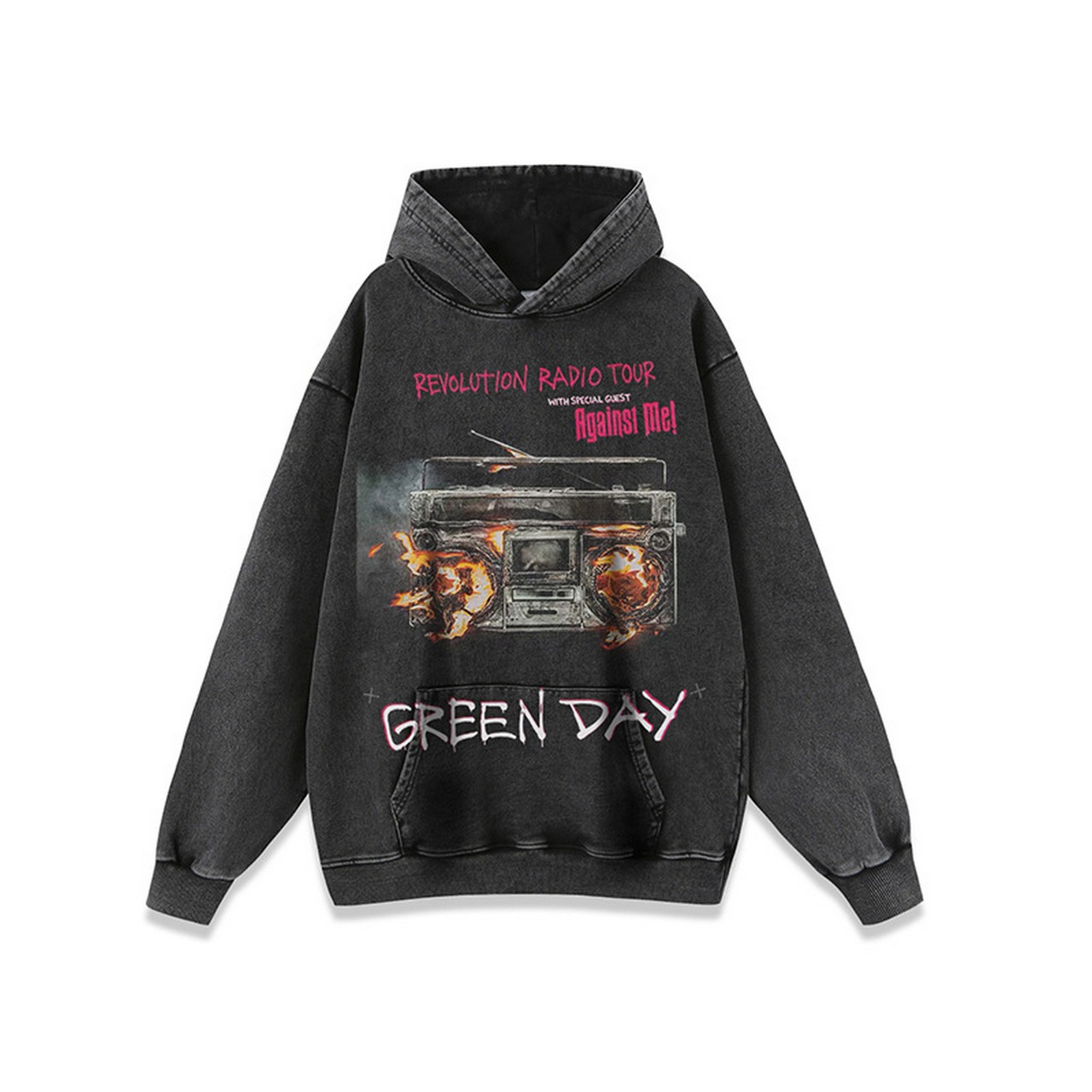 VINTAGE ストリート フレイムラジオ パーカー/スウェット T1423