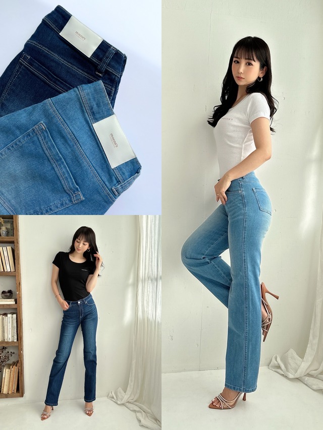 mocoa'sヴィンテージウォッシュ denim【吸水速乾・接触冷感】￥7,200+tax