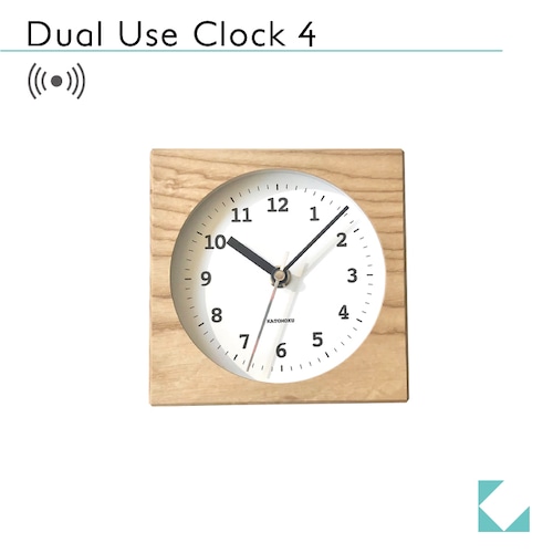 KATOMOKU Dual use clock 4 km-95NRC ナチュラル 電波時計
