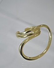 big spiral hoop ring