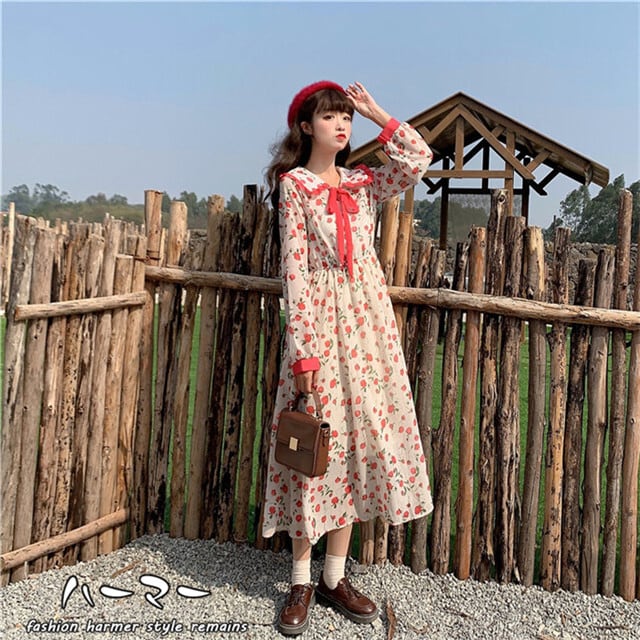 woman flower long one-piece　レディースIENA