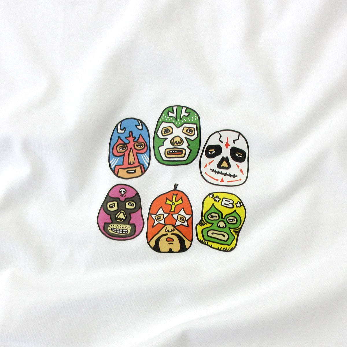 ルチャリブレ ゆるい カラー 6マスクマンズ Tシャツ sp24