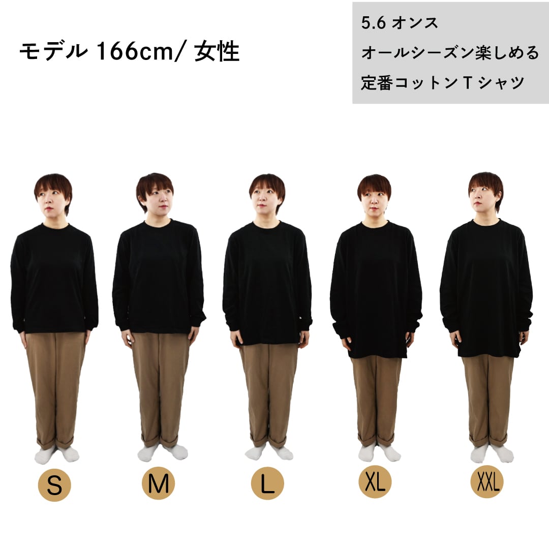 NEHAN 仏像 ロングスリーブ Tシャツ (プリント) ネイビー 5.6oz