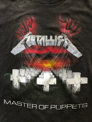 80's METALLICA "MASTER OF PUPPETS" "DAMAGE,INC. TOUR" Tシャツ