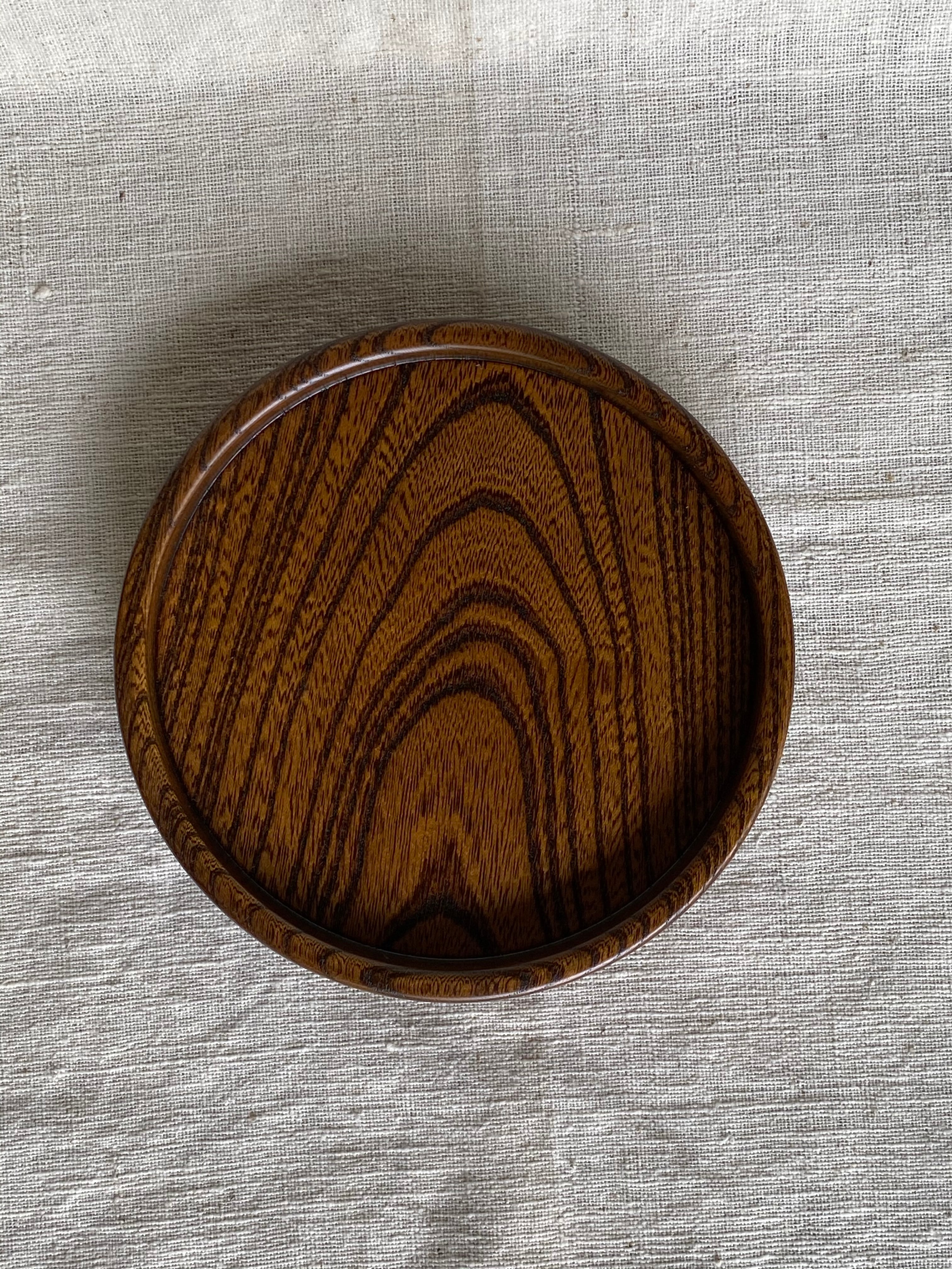 森山ロクロ工作所 4.5寸急須台 拭き漆 | 工藝店 秋月