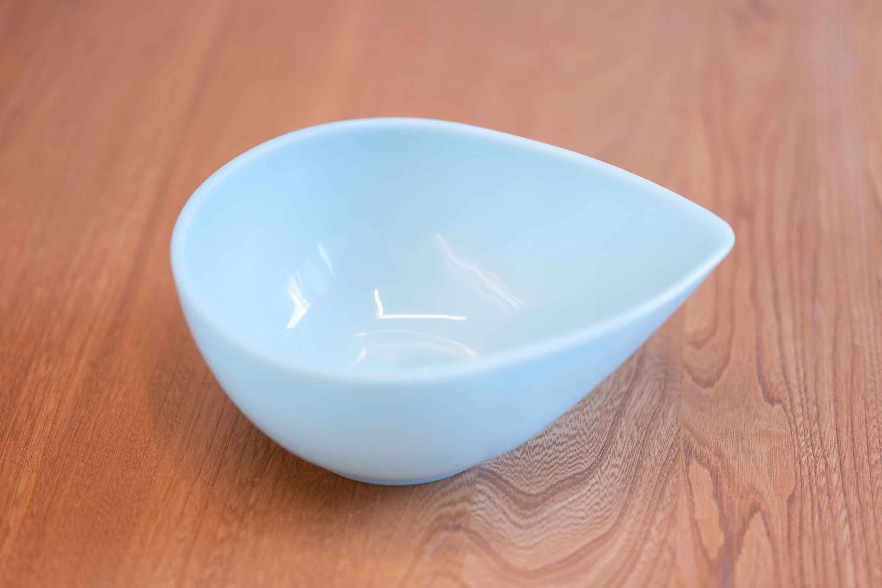ファイヤーキングの ターコイズブルー スウェディッシュモダンボウル ティアドロップボウル
