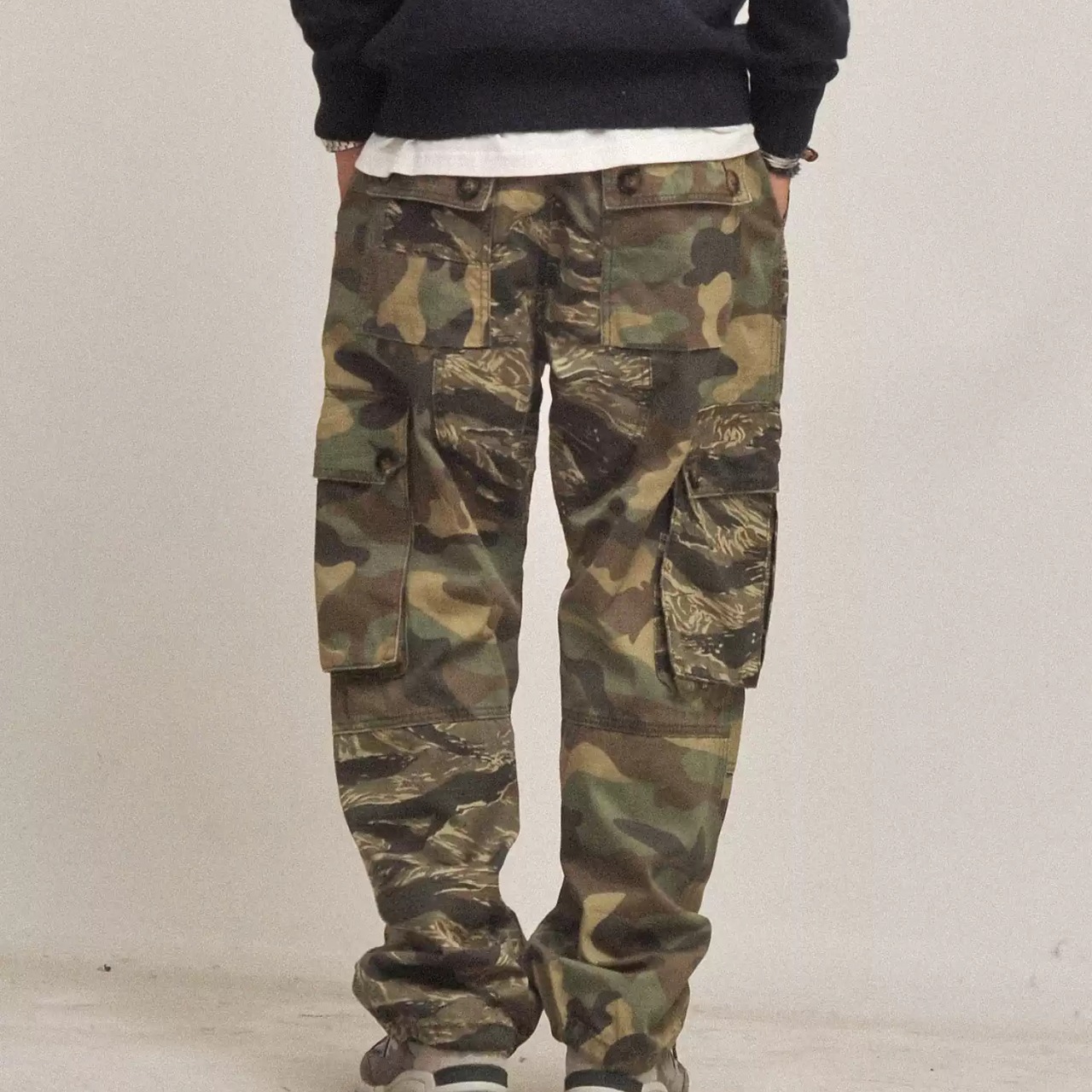 ヘビーデューティ・カモパッチワークカーゴ N3449 - 4